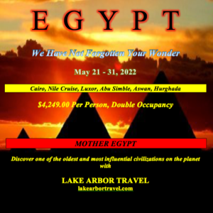 egypt May 2022 Lake Arbor Travel tour
