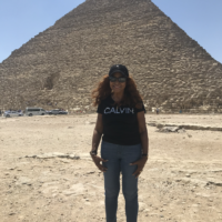 At the great pyramids
