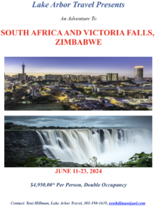 Lake Arbor Travel South Africa Flyer 2024